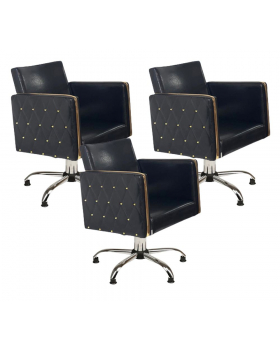 Парикмахерское кресло "Голдиум Блэк П"