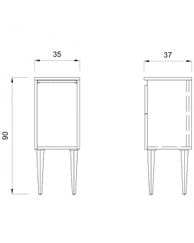 Тумба "STYLING CABINET 90"
