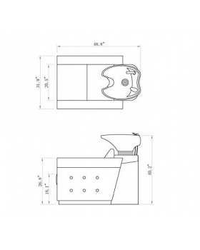 Мойка барбер "Foresta" мужская