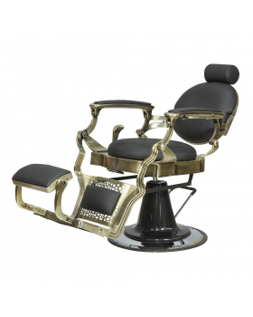 Кресло мужское барбер "Ричард" каркас медного цвета