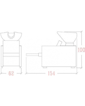 Мойка парикмахерская "KUBIK RELAX FLAT"