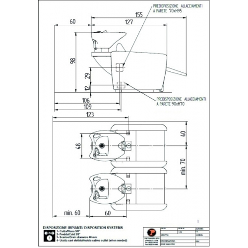 Мойка парикмахерская "ZONE WASH PRO - JET MASSAGE"