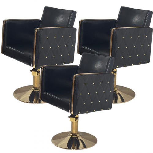 Парикмахерское кресло "Голдиум Блэк З"