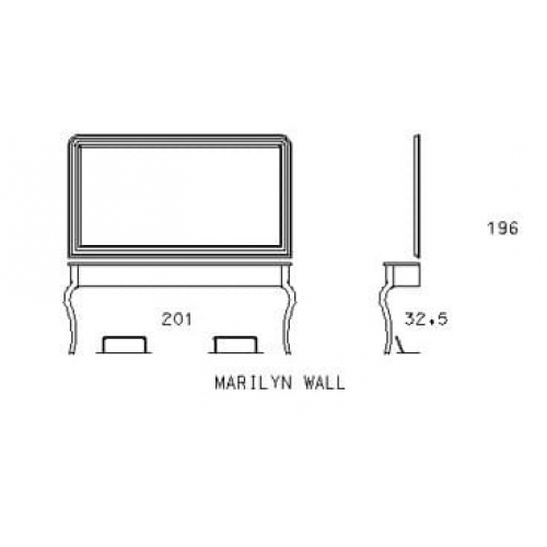 Двойное рабочее место мастера "MARILYN WALL"