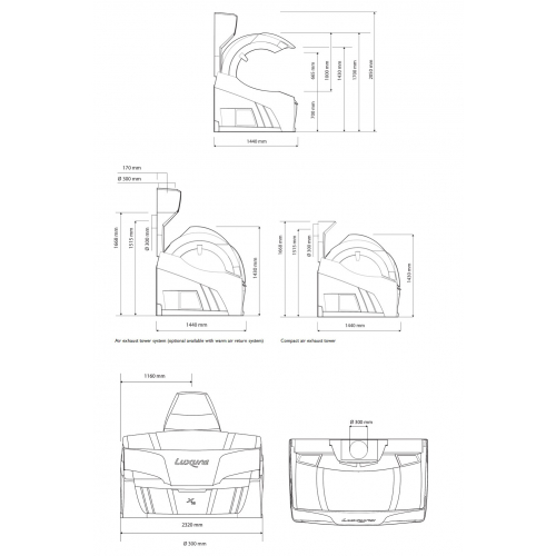 Солярий горизонтальный "Luxura Х10 46 SLi High Intensive"