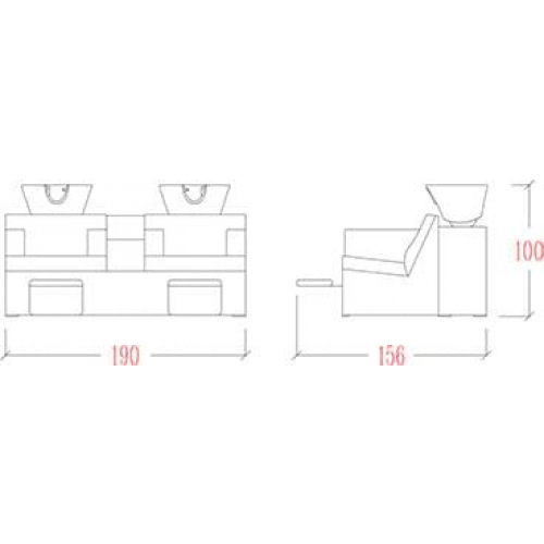 Мойка парикмахерская "Galaxy + Relax &eacute;lectrique"