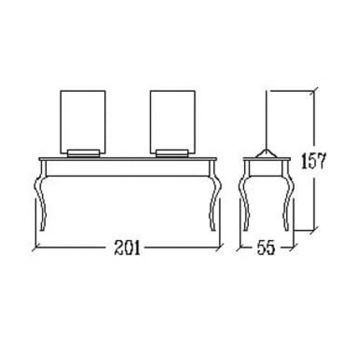 Двойное рабочее место мастера "MARILYN ISLAND"