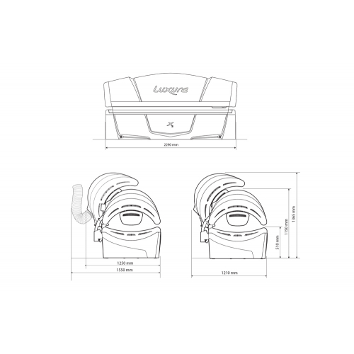 Горизонтальный солярий "Luxura X3 30 SPR"