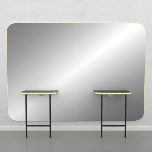 Зеркало парикмахерское "Madison Gold Infinite 2P"