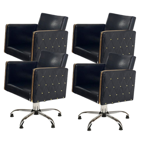 Парикмахерский комплект кресел "Голдиум Блэк П"