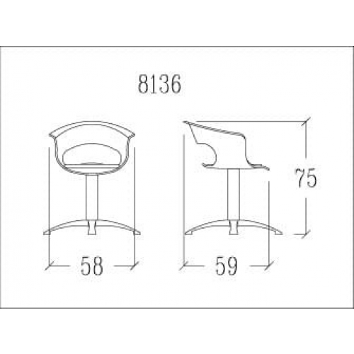 Кресло парикмахерское "APPLE"